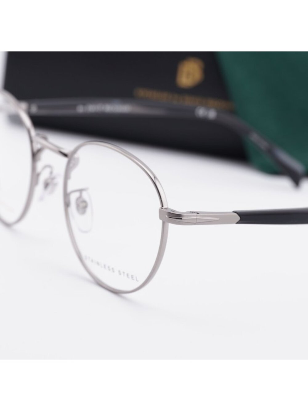 David Beckham DB1127 0POH 00 Round Eyeglasses 51mm - Ruthenium - Picture 2 of 10